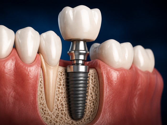 Implante dentário unitário